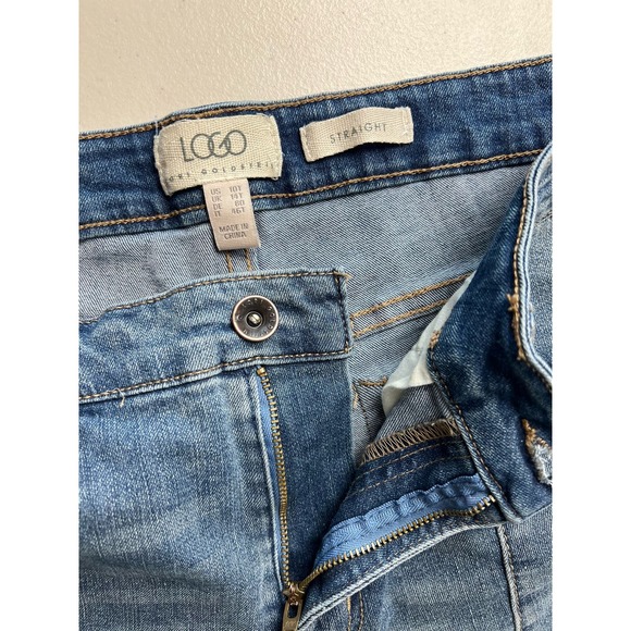 LOGO by Lori Goldstein Tall Straight Leg Denim Jeans NWT SIZE 10 TALL - Picture 6 of 9